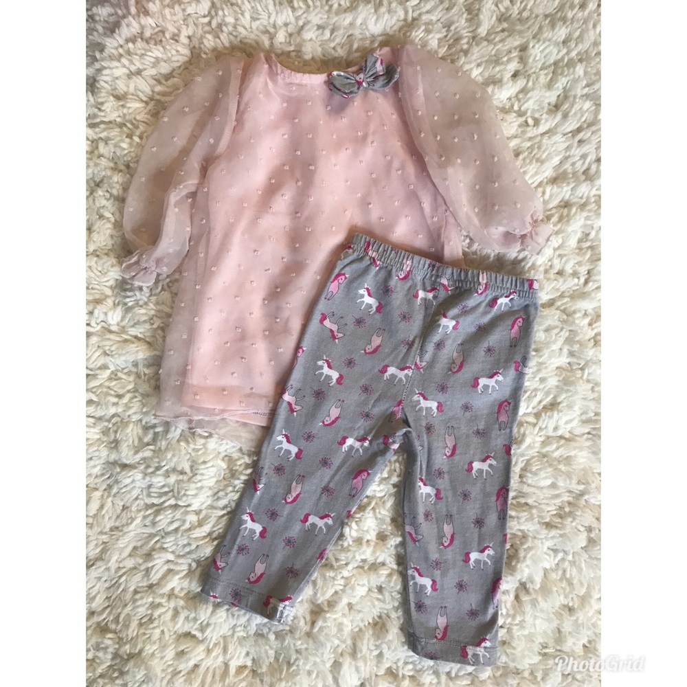 Rene Rofe Baby 12 mo Unicorn Outfit